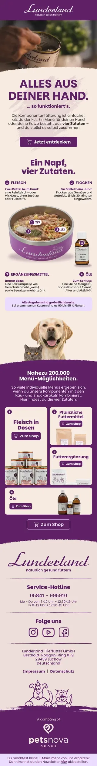 Newsletter von Lunderland