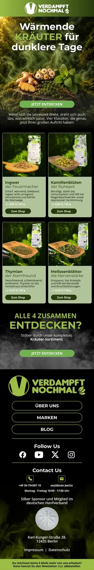Newsletter von Verdampft Nochmal